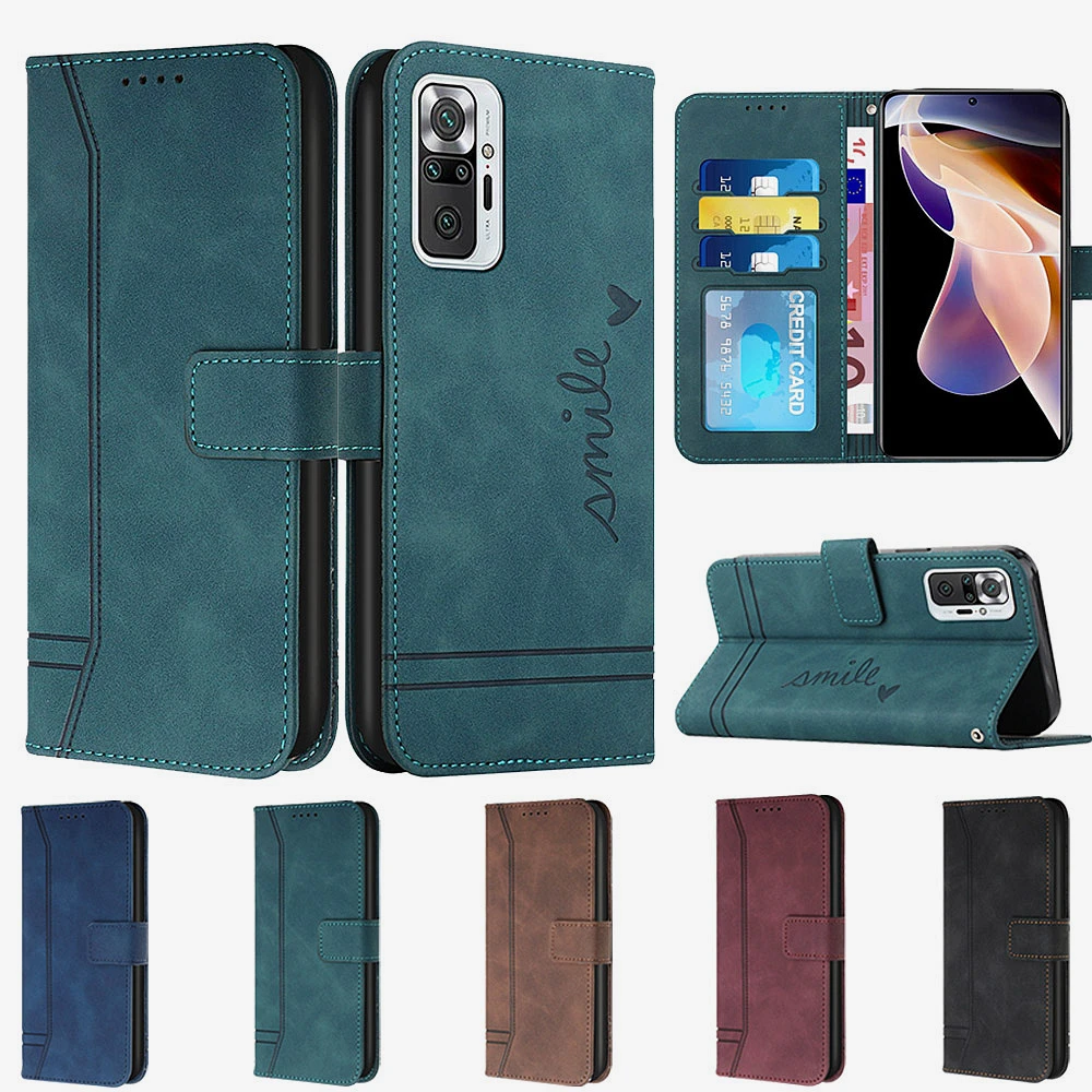 Leather Wallet Case for Redmi 10C 10A 10 9T 9C 9A Redmi Note 11 11Pro 10 9 8 7 Card Holder Flip Cover for Poco X3 X4 Pro M4 Pro