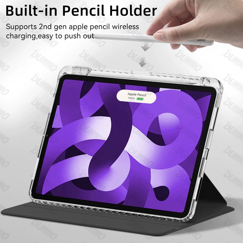 360° Rotation Protective iPad Case with Versatile Stand Feature