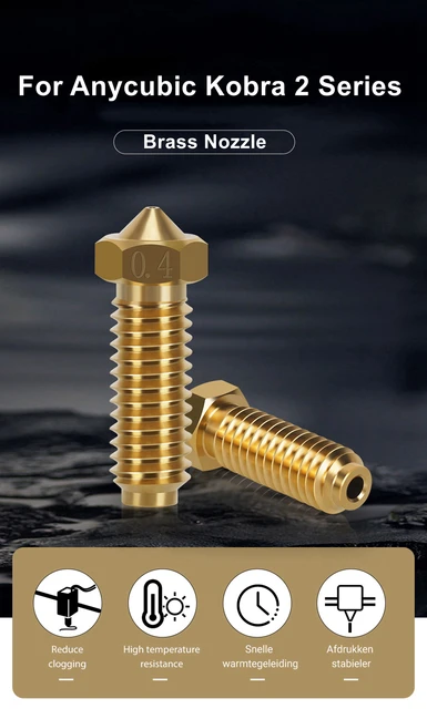 Ugelli Per Stampante 3D - 10 Pezzi Ottone 0.4mm, Per Anycubic Kobra 2 Neo, Plus, Pro - Foto 3