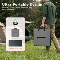 Panneau solaire portable pliable CTOLITY ETFE 100W pour générateur solaire, haute conversion 23%, 20.5V 4.88A, pour camping, camping-car, yacht et alimentation de secours hors réseau 5