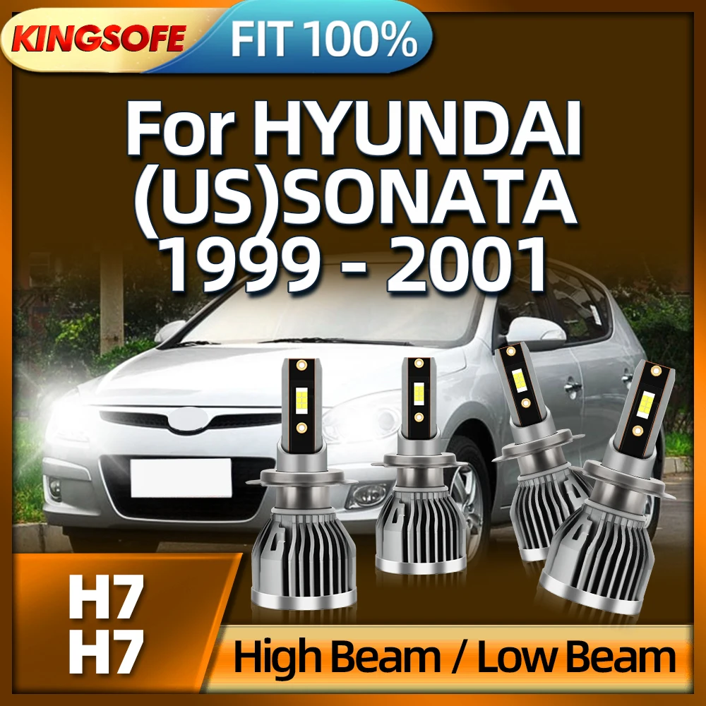 

Roadsun 36000LM H7 LED Car Light Headlight Turbo Lamp 6000K White For HYUNDAI (US) SONATA 1999 2000 2001