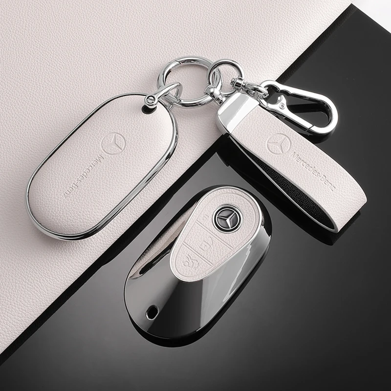 Key Case Cover Key Case Car Key Shell Flip Key Fob Shell TPU Car Smart Key Case Cover for Mercedes Benz C E S Class GLC W206 W223 W214 E300 C260 C300 S450 S500 S400