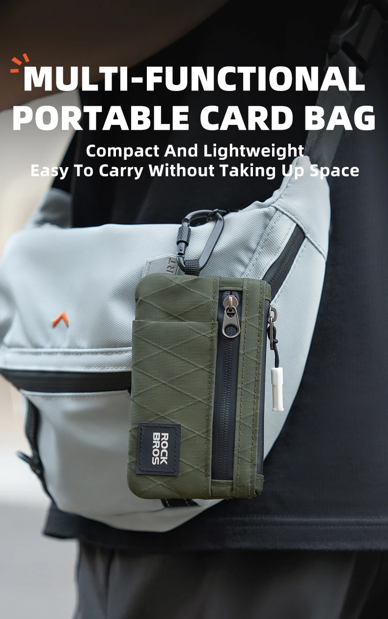 Mobile Phone Bag Lightweight Portable Hand Bag Hanging Buckle Wallet Commute Bag