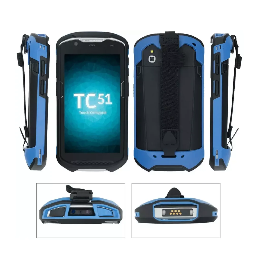 TC51 TC56 TC52 TC57용 새 보호 커버 케이스 핸드 러기드 부츠(블루)