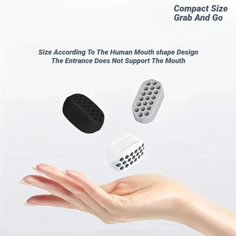 Jaw Exerciser Large Double Chin Reducer Neck Face Slimming Silicone Chew 1/2Pcs