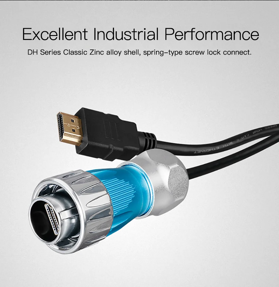 Câble HDMI LP-24 de 3 m CNLINKO vers HDMI type A IP67