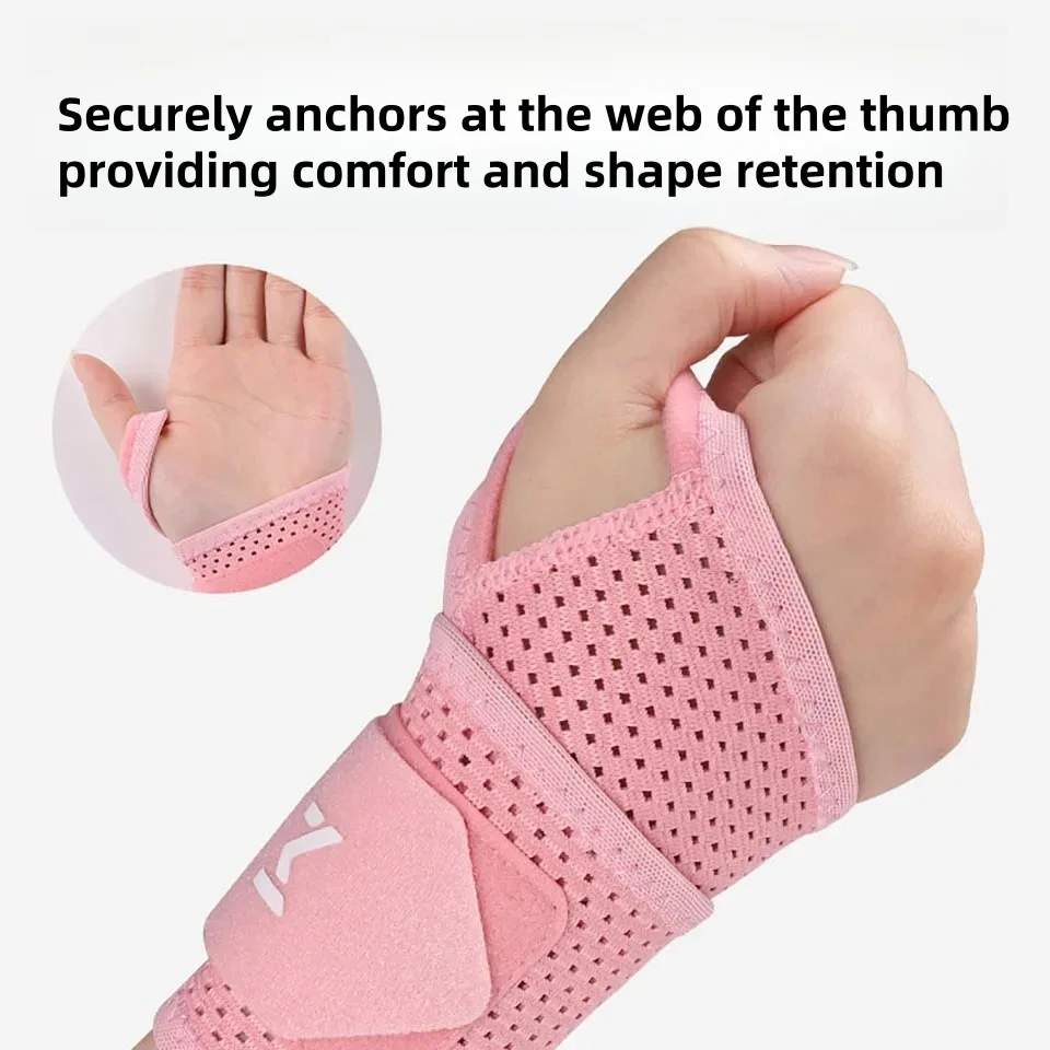 Wrist Support Brace Breathable Wrist Support Brace for Gym/Work Adjustable Compression Sleeve Arthritis & Carpal Tunnel Relief Sports Injury Pre