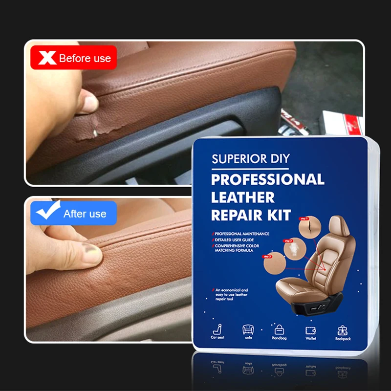 Car Liquid Leather Repair Kit Leather Skin Refurbish Tools For Car Seat  Sofa Coats Holes Scratches Cracks Restoration - AliExpress