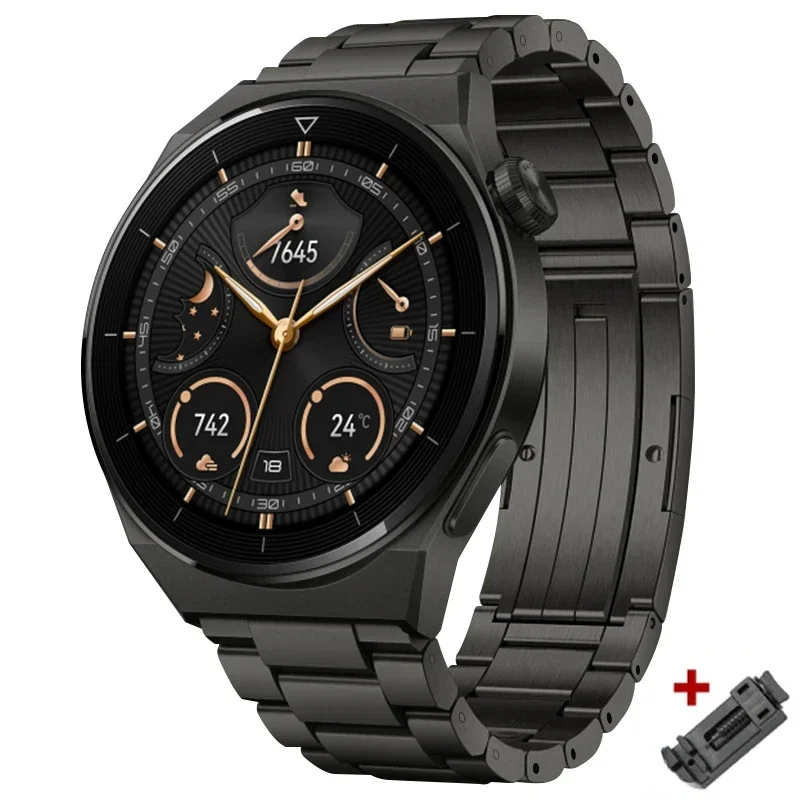 22mm Titanium Strap For Huawei Watch4 Pro Luxury Bracelet For Huawei GT3 46mm Ultimate For Samsung Watch Gear S3 45mm Metal Band