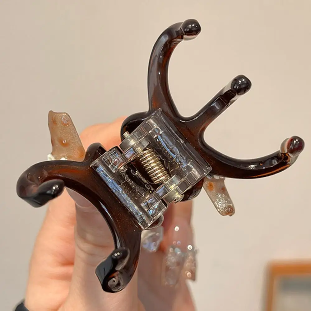 Trendy French Hair Claw Clips Acetate Elegant High Ponytail Holders Retro Hair Accessories for Women Girls