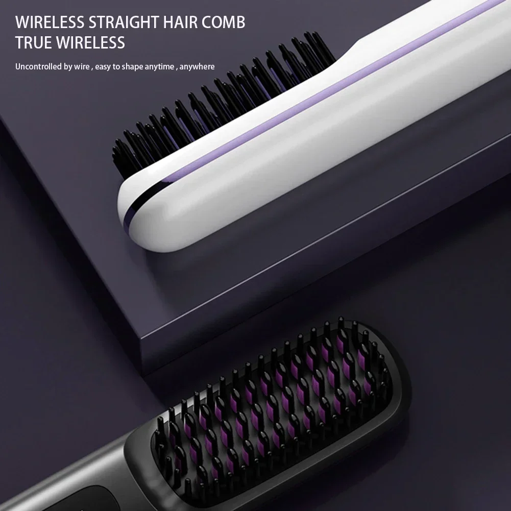 Multi functional straightening comb straightening and rolling dual-use hair straightener smooth and comfortable hair care