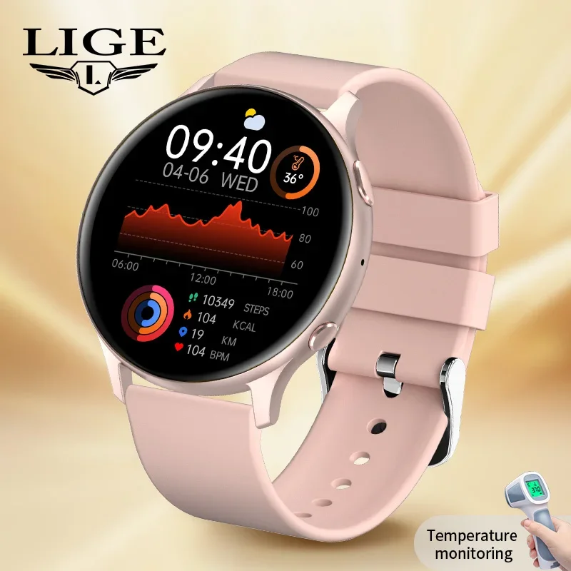LIGE Blind Box Smart Watch 1PCS Single Watch Women Bluetooth Call Health Monitoring  Body Temperature Sports Watches Smartwatch