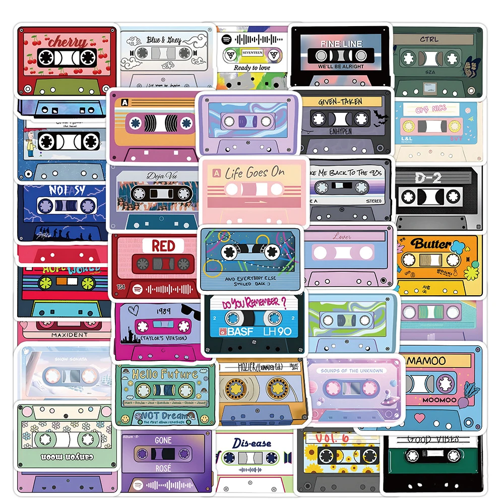 10/30/50PCS Kawaii Cartoon New Tape Graffiti Waterproof Sticker DIY Skateboard Laptop Bike Backpack Water Cup Fun Sticker