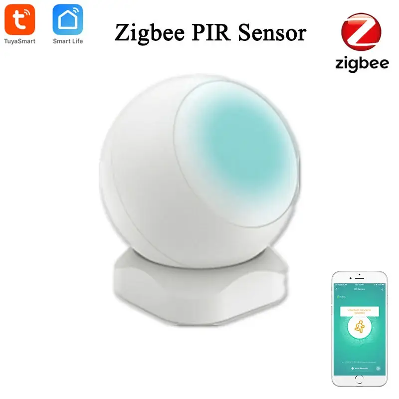 

Беспроводной инфракрасный датчик движения Tuya Zigbee, умная домашняя охранная сигнализация с разветвителем Tuya Gateway Hub