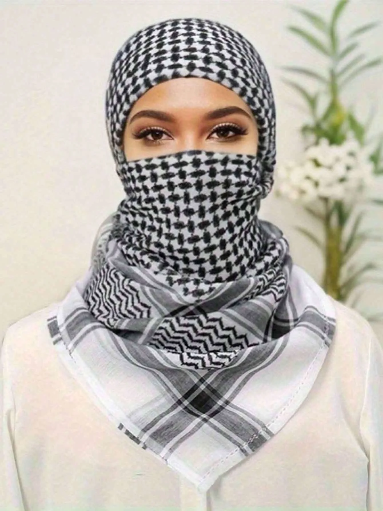 Summer Women Tactical Arab Scarf Men Fashion Lightweight Hijab