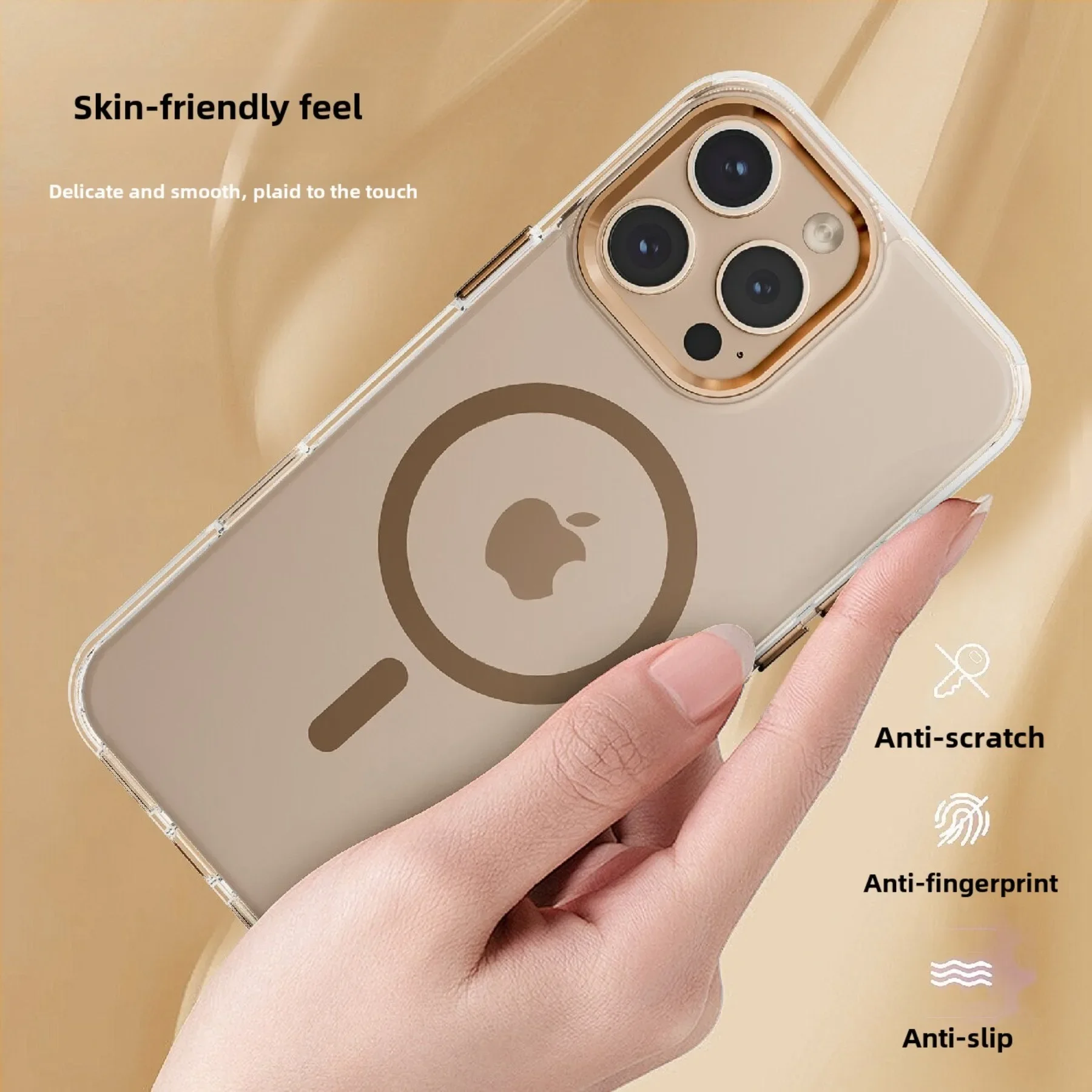 Luxury Magnetic Clear Case with Magsafe Compatibility - Shockproof & Transparent Cover