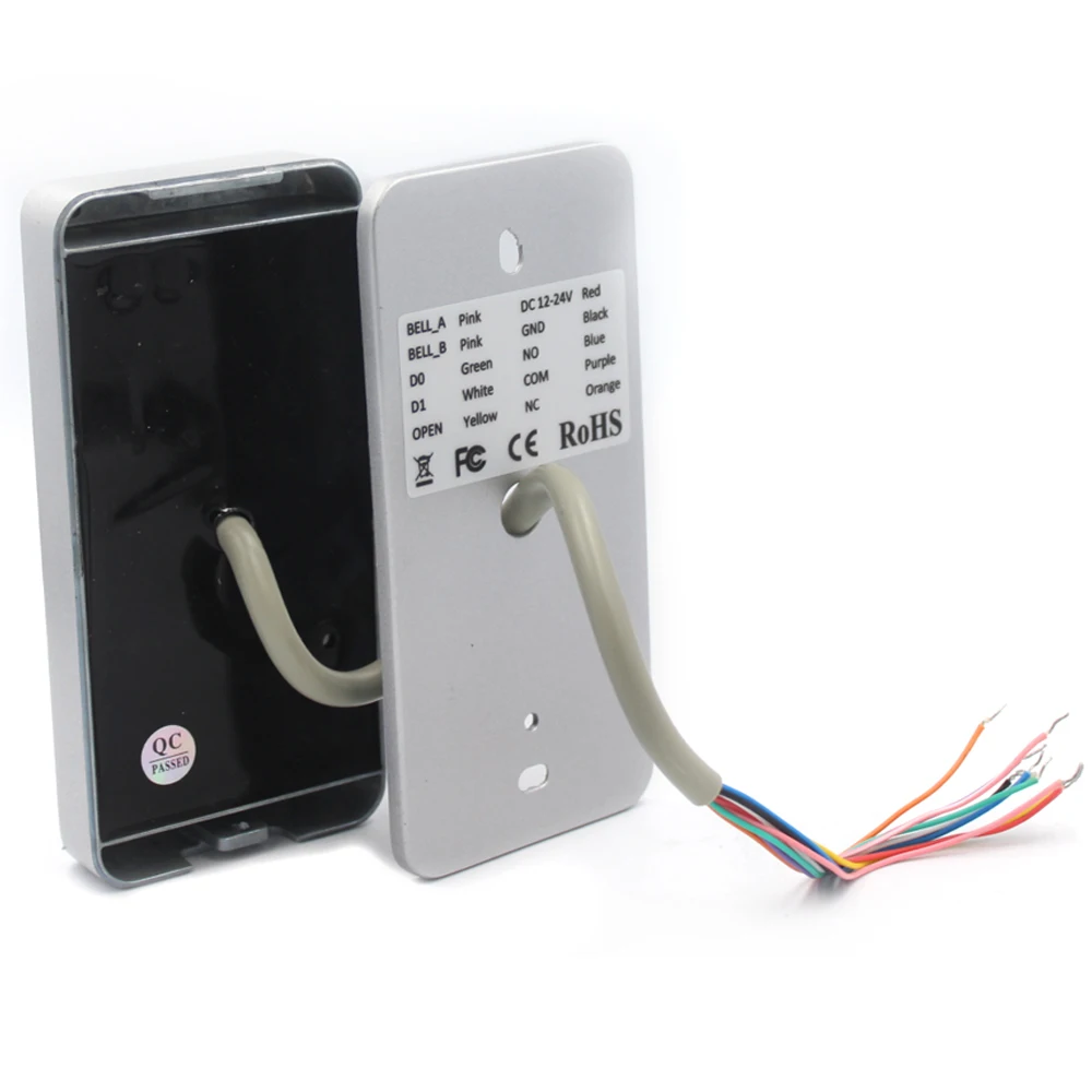 2000 User Metal Backlight Keypad Lock RFID 125Khz Standalone Door Access Control Wiegand 26 Output Reader Waterproof