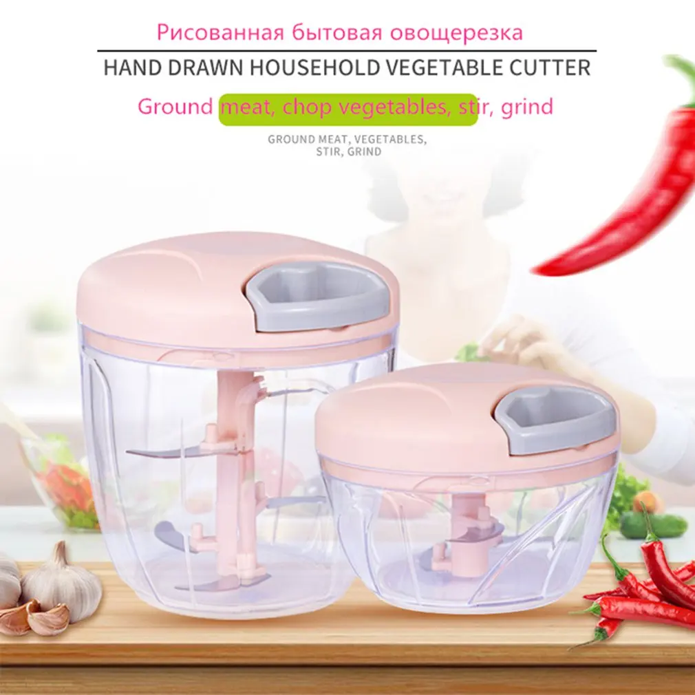 Manual Garlic Press 500/900ml Kitchen Garlic Masher Food Chili Garlic Crusher Chopper Masher Machine Kitchen Accessories 6