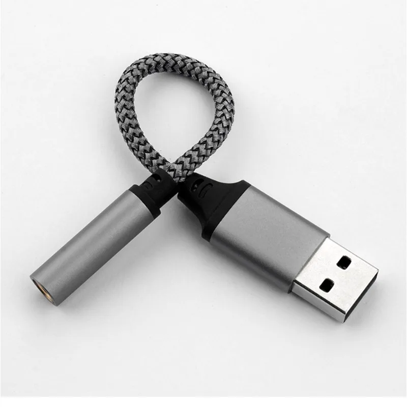 

Micphone Sound Adapter for PC Laptop USB to 3.5mm Audio Cable USB External Sound Card 3.5mm Jack Female Audio Adapter Headphone