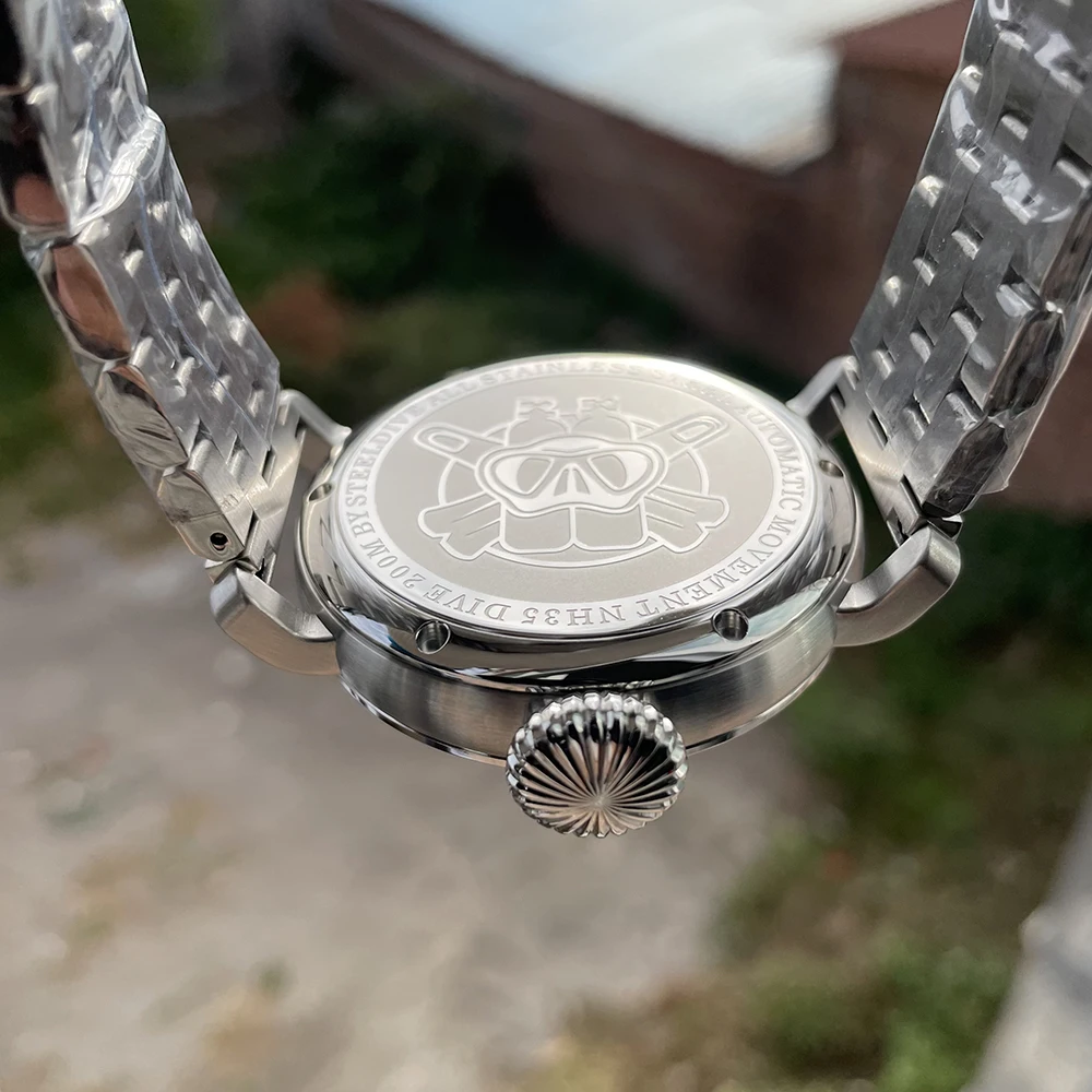 STEELDIVE SD1903 Stainless Steel Case NH35 Automatic Mechanical Men Watches Luxury C3 Luminous Sapphire