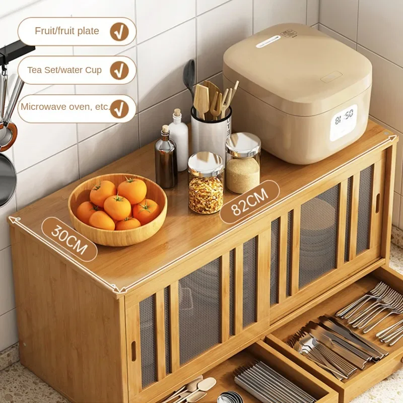 Kitchen Table Storage System Provincial Space Bowl Dish Rack Household Simple Seasoning Storage Cabinet Multifunctional 6
