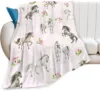 Horse Blanket Gift for Girls Women Cartoon Horses Flannel Cute Farm Animal Blankets Soft Lightweight for Lovers Decor Sofa Bed 2