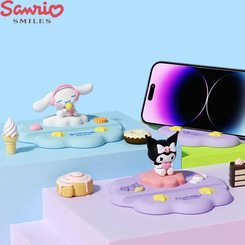 

Sanrio мультфильм держатель для телефона новый Kuromi Cinnamoroll Kawaii Рабочий стол поддержка ленивый человек Офис Студенты Учиться декорировать