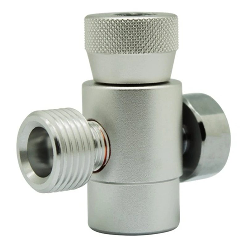 

For 3000 PSI CO2 Fill Adapter Regulator On/Off Metering Valve For Outdoor Adapter, Silver Easy To Use
