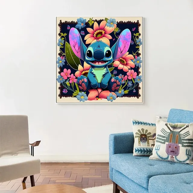 Disney 5D bricolage diamant peinture dessin animé point fleur pleine ronde perceuse Hamdmade mosaïque décoration de la maison cadeau pour les enfants 4