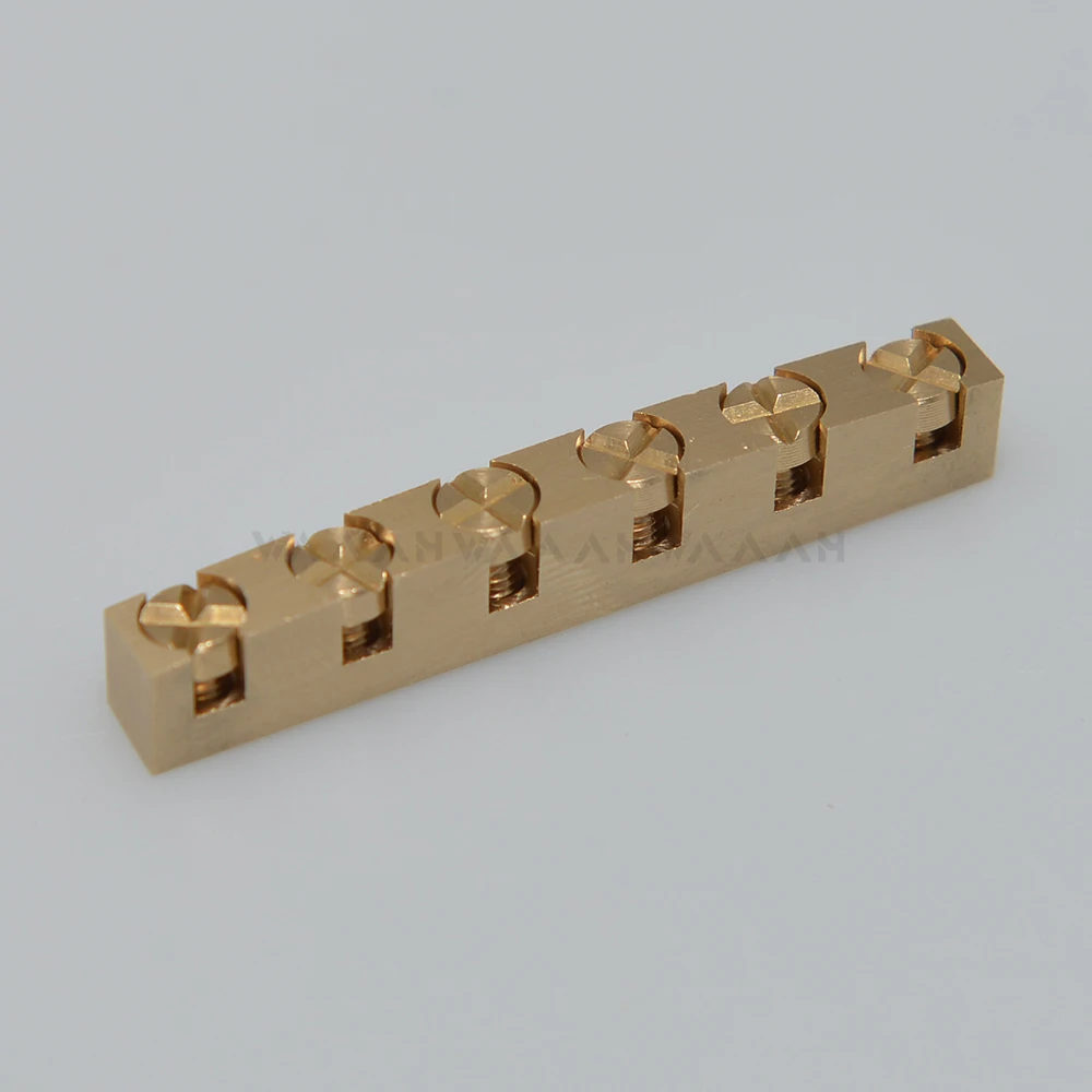 Description Picture 4 of itemElectric guitar Brass Metal Guitar Nut Height Adjustable 42mm 43 mm Width for ST LP Guitar
