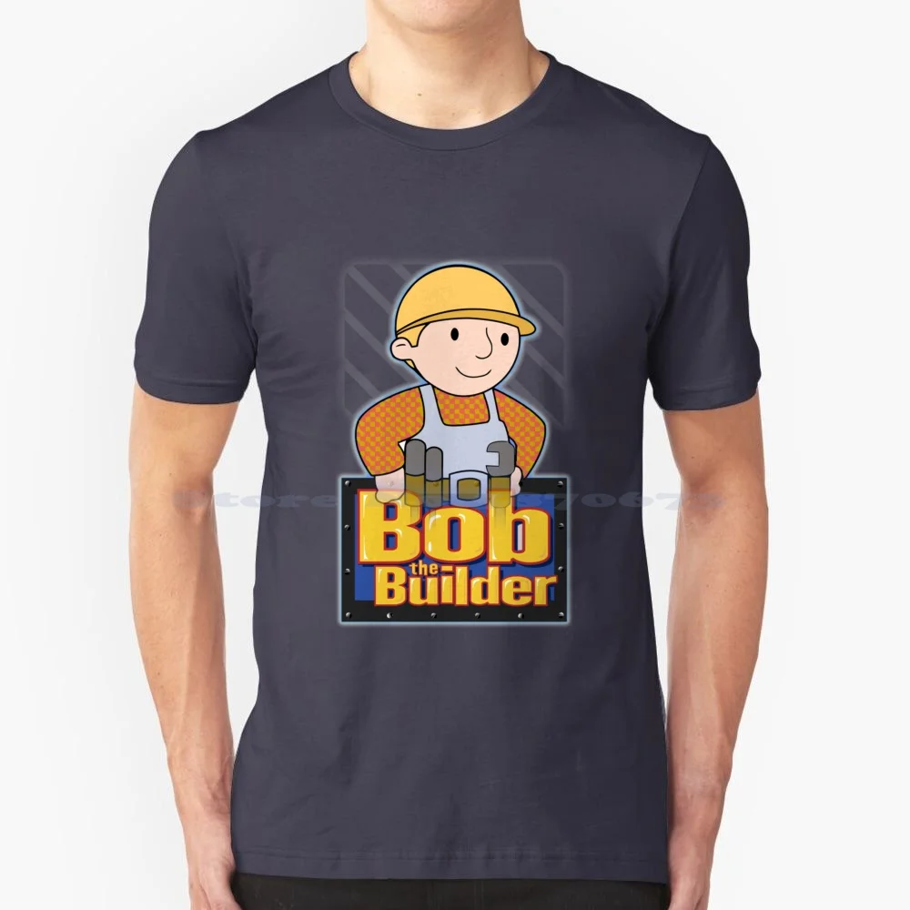 Bob The Builder Maglietta Sicura 100% Cotone Tee Bob Builder Sicuro