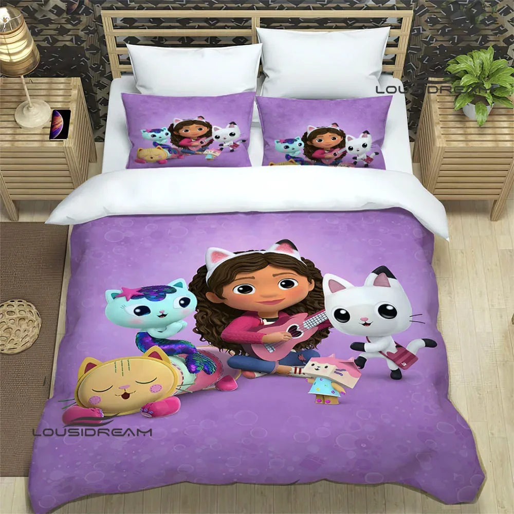 G-Gabby's Dollhouse Bedding Sets exquisite bed supplies set duvet cover bed comforter set bedding set luxury birthday gift 2