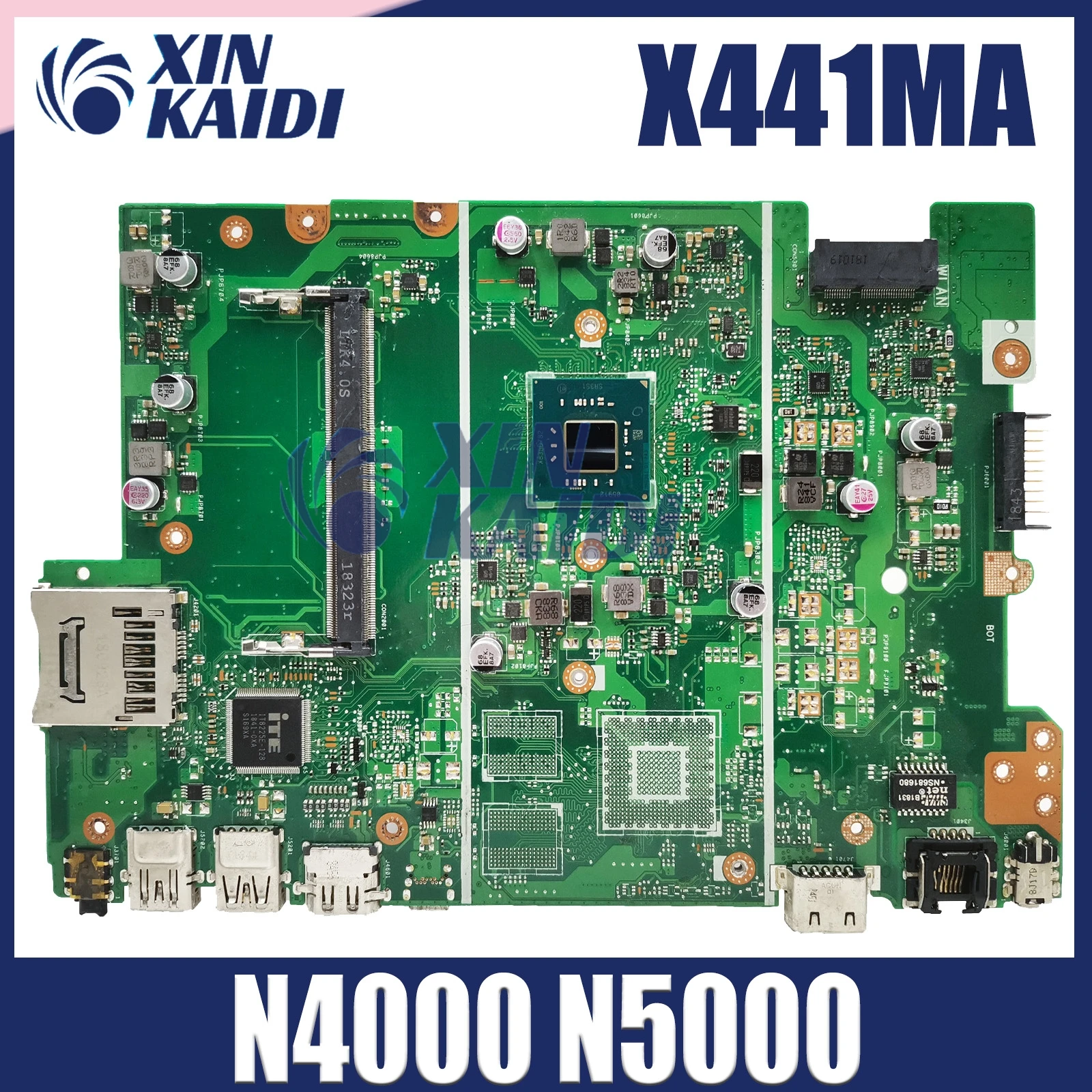 Материнская плата X441MB для ноутбуков Asus X441M X441MA A441M материнская плата для ноутбука с 4-ядерным процессором Intel Celeron N4100 N5000 UMA V2G