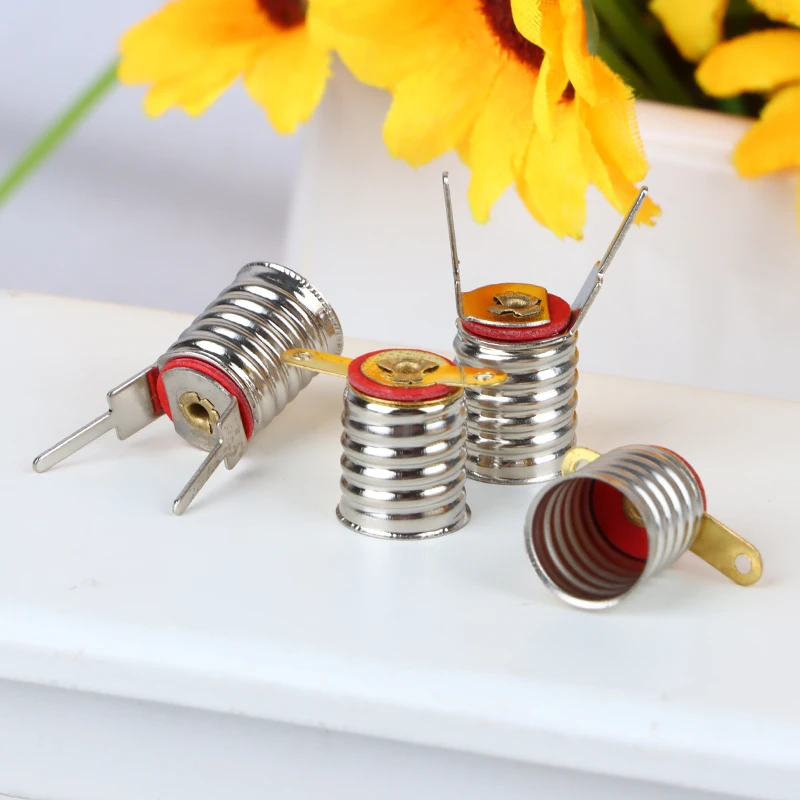 10Pcs E10 Lamp Holder Bulb Lamp Holder Socket Household Experimental Circuit Electrical Test Accessories lamp bulb holder lamp holder lamp base lamp socket extender lamp socket adapter