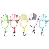 Golf Gloves Stretcher Golfer Tool Gear Plastic ABS Golf Gloves Holder Rack Dryer Hanger Stretcher with strap 2