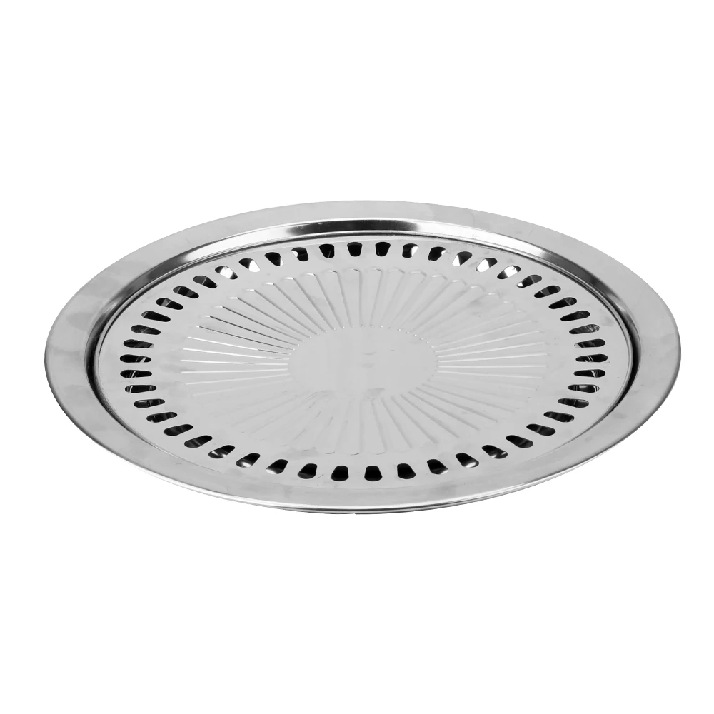 BBQ Grill Pan Barbecue Tools Non-Stick Gas Electric Stove Baking Tray Smokeless