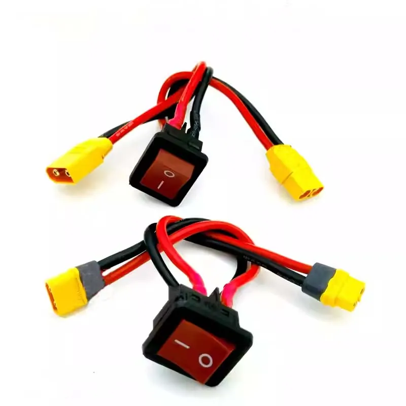 1PCS 50A 대용량 고부하 스위치 XT60 XT90 플러그 전원 온오프 전자 스..