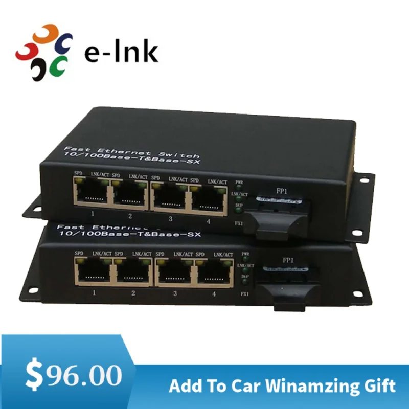 1sc + 4rj45 Multiport Media Converter,wdm(single Fiber Bidirection