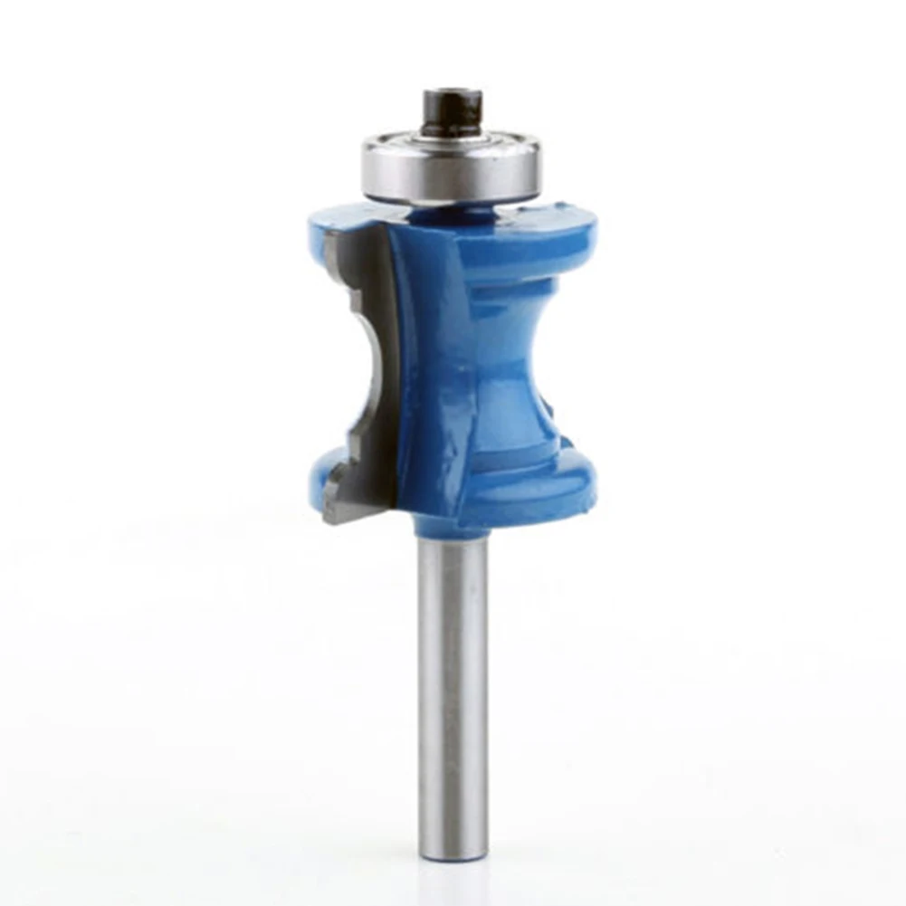 

Durable Material Router Bit Blue Concave Nose Engraving Machine No Burr Smooth Cutting Woodworking Tool 1/4 Inch