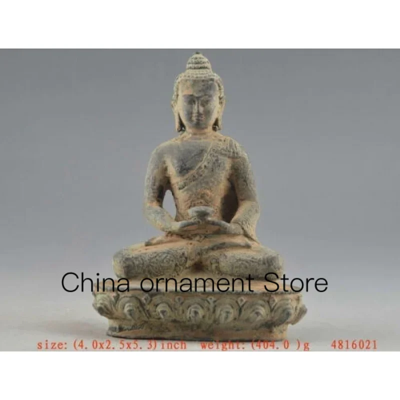 

Chinese Old Bronze Collectibles Amitabha Terracotta Warriors Statue