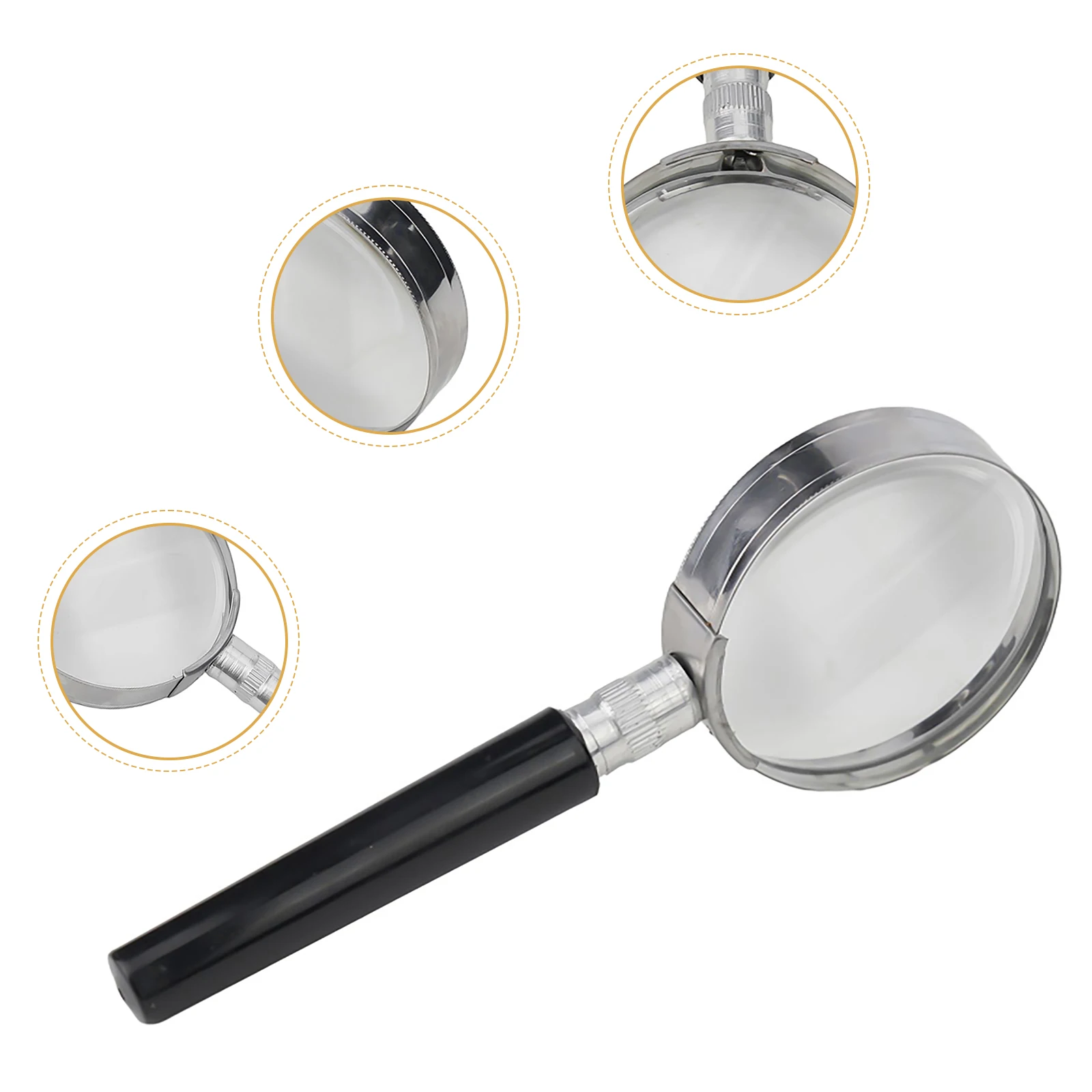 

10X Magnifier Compact Glass Handle Handheld Lightweight Magnification Magnifier Magnifying Durable High Quality