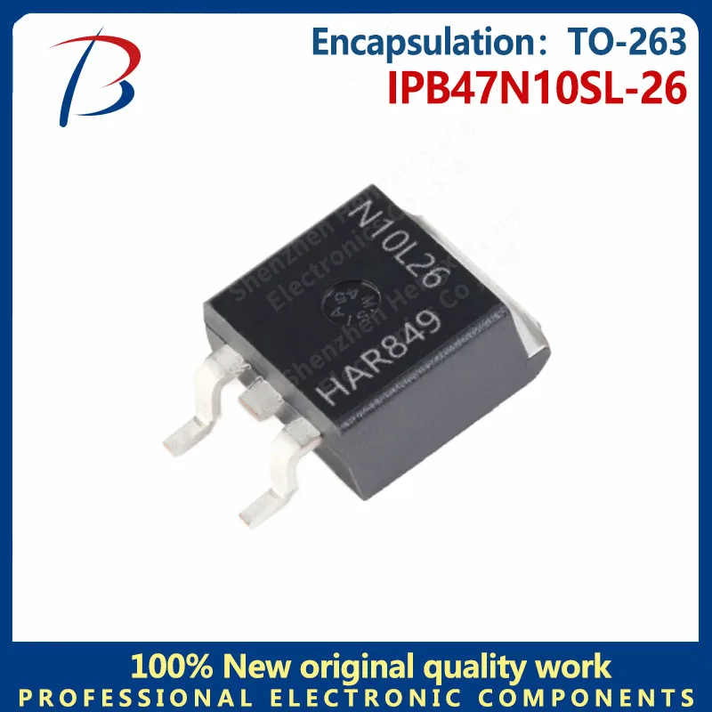 

5PCS MOS FET IPB47N10SL-26 package TO-263 N channel voltage :100V Current :47A