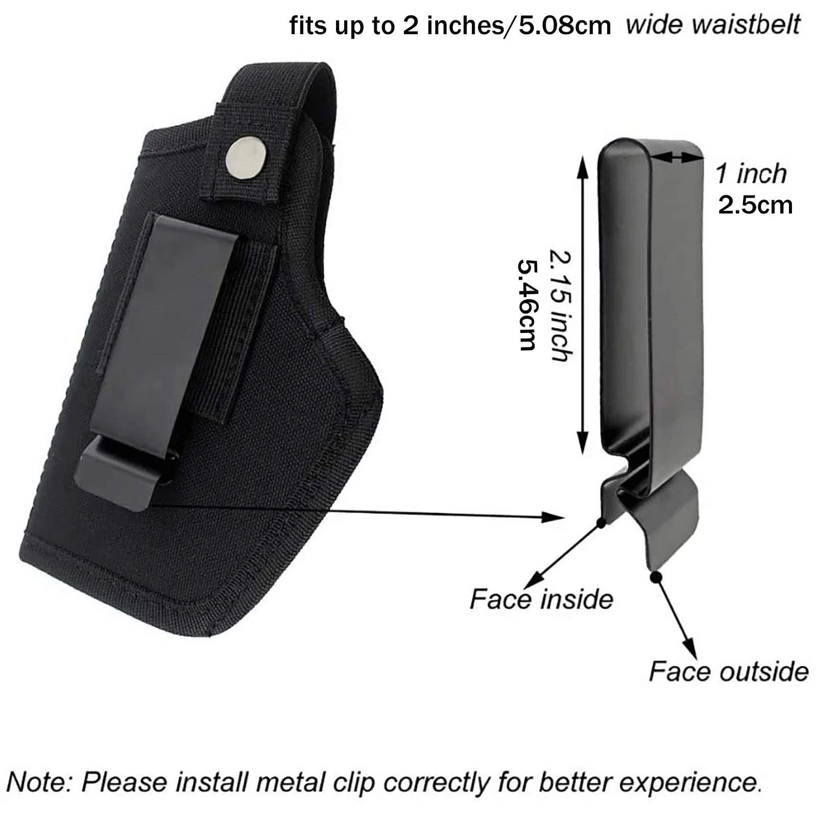 Nylon Concealed Gun Holster for 9mm Pistols