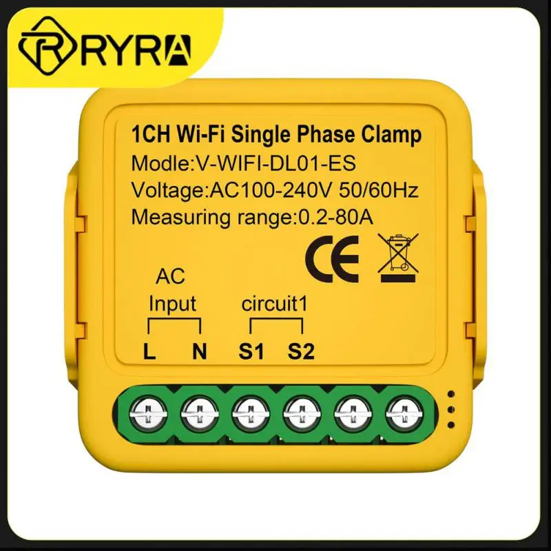

Счетчик электроэнергии Tuya с Wi-Fi, 80 А, 110 В, 230 В