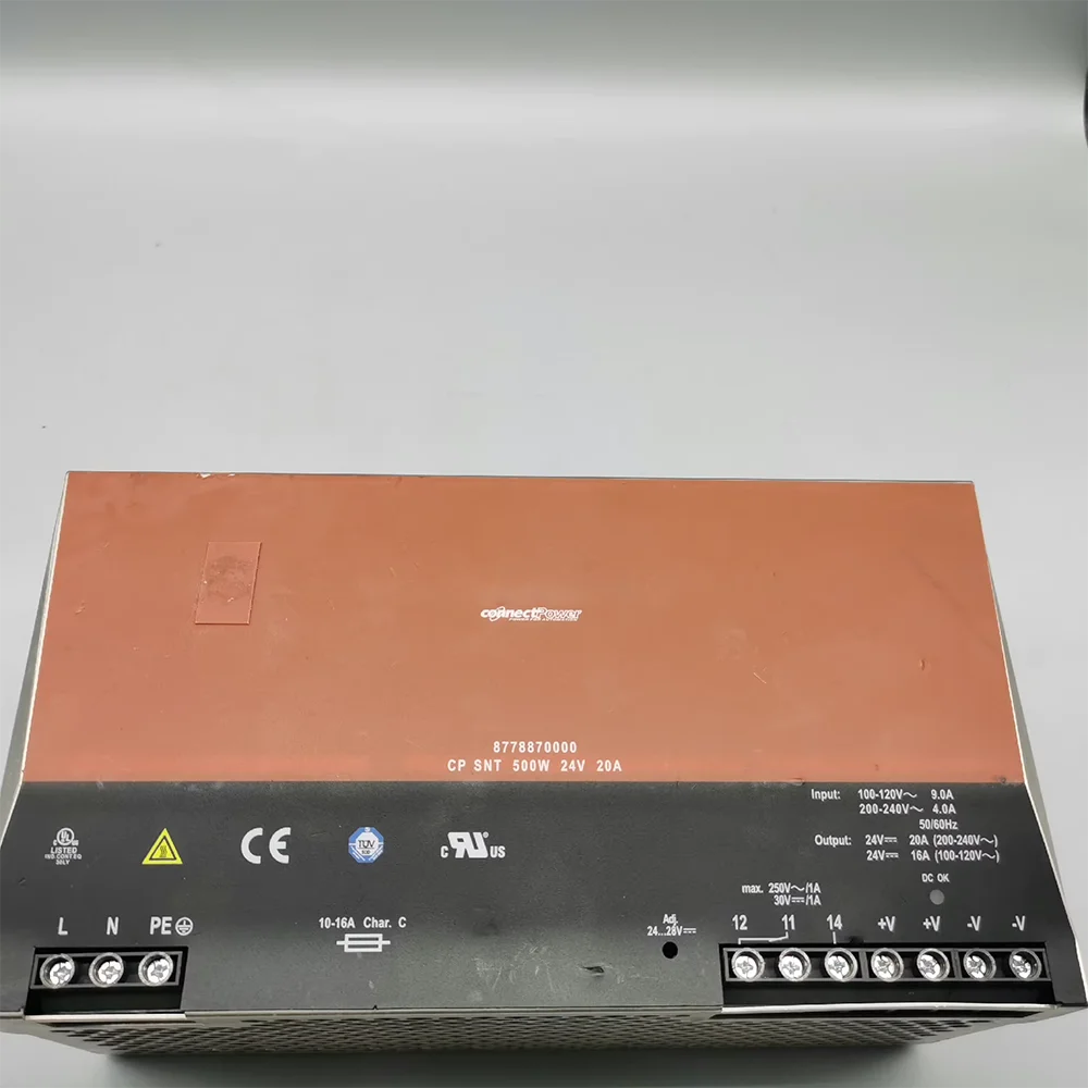 New Switching Power Supply 8778870000 CP SNT 500W 24V 20A For Weidmuller 6 New Switching Power Supply 8778870000 CP SNT 500W 24V 20A For Weidmuller - Image 4