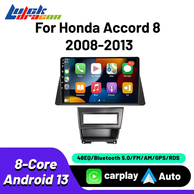 Car Radio 2Din Andriod For Honda Accord 8 2008-2013 Multimedia Android Auto Carplay Wirelss 8Core wifi gps Multimedia Car Video