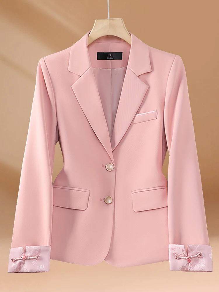 

UNXX National Style New Chinese-style Suit Jacket Women 2024 New Loose Temperament High-end Feeling Casual Shirt Atmosphere Hot