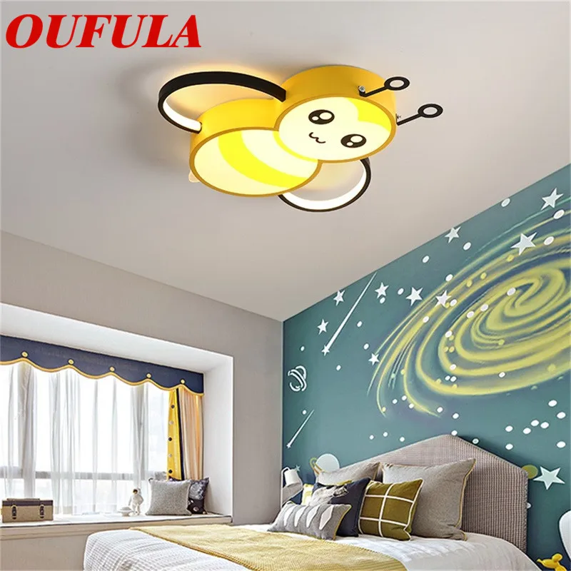 

SOURA Children's Ceiling Lamp Bee Modern Fashion Suitable For Children's Room Bedroom Kindergarten