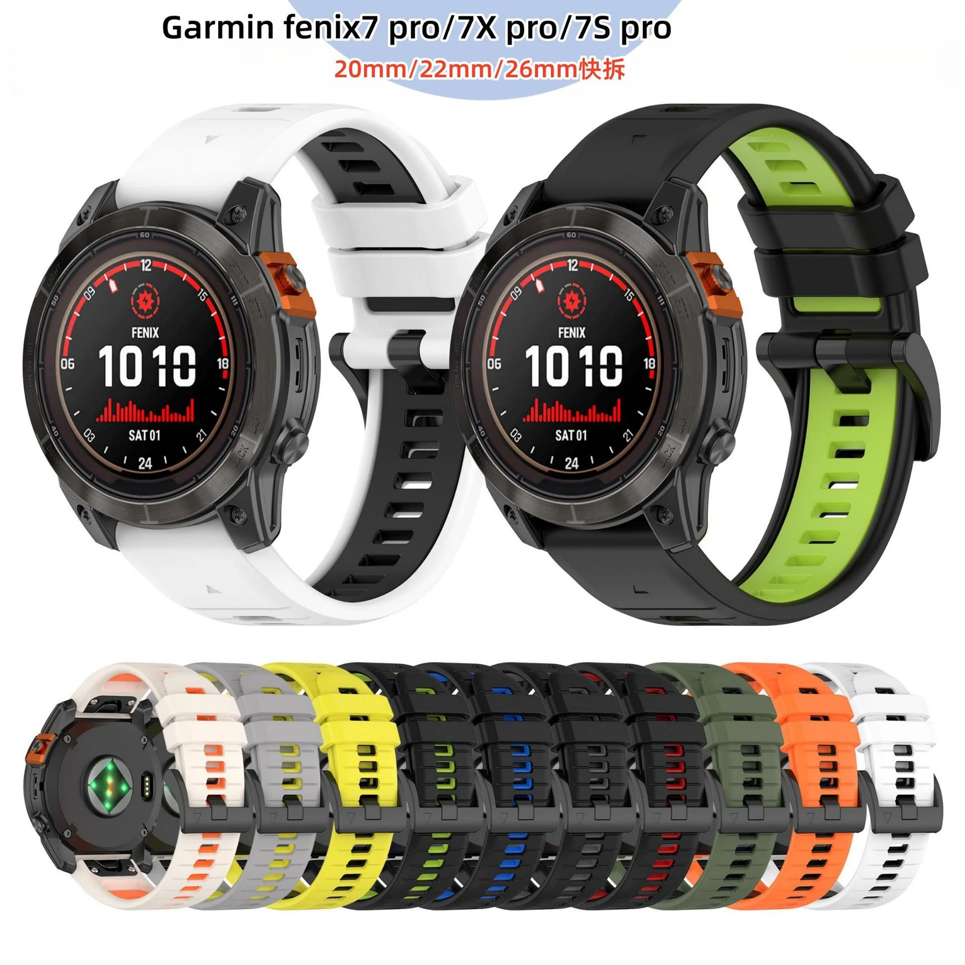 

Ремешок для часов QuickFit 26 мм 22 мм 20 мм, браслет для Garmin Fenix 7X 7 6/Тактический Дельта/инстинкт 2X/спуск Mk2 Mk2i G1/MARQ/Enduro 2