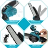 8 Inch Brushless Cordless Oil Electric Chain Saw Rechargeable Garden Wood Logging Pruning Saw Power Tools For Makita 18V Battery 4